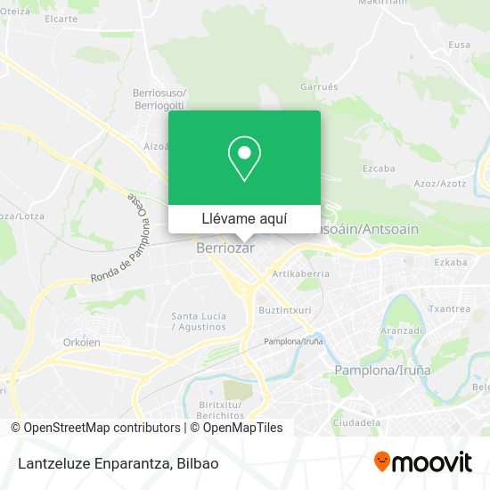 Mapa Lantzeluze Enparantza