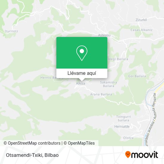 Mapa Otsamendi-Txiki