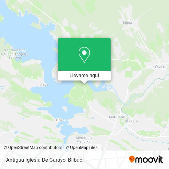Mapa Antigua Iglesia De Garayo