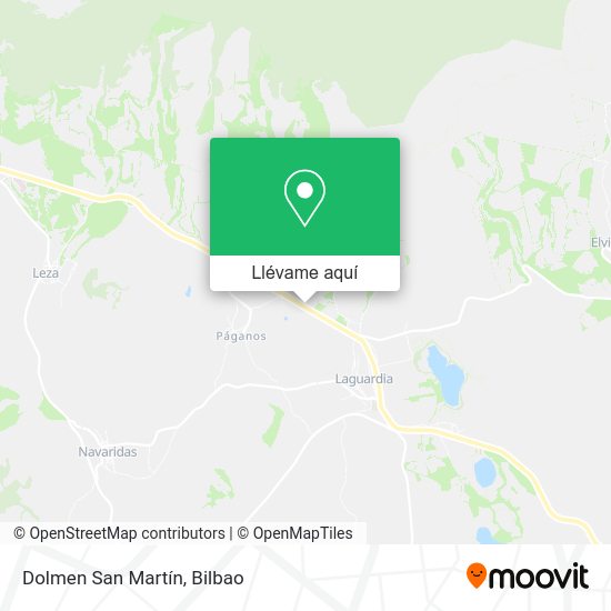 Mapa Dolmen San Martín