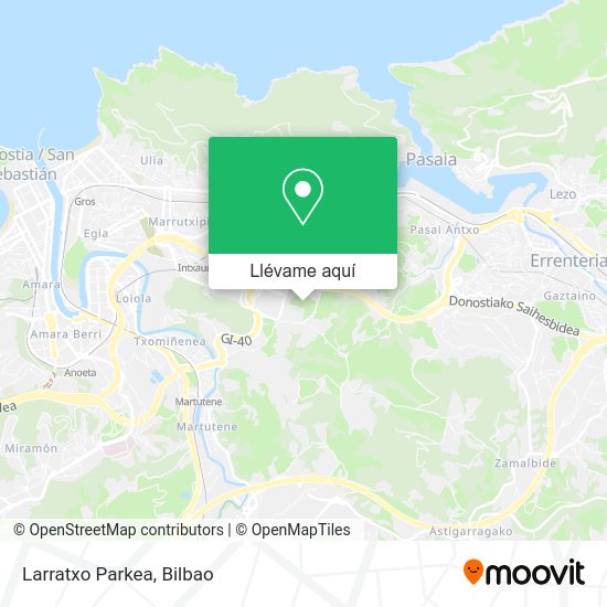 Mapa Larratxo Parkea