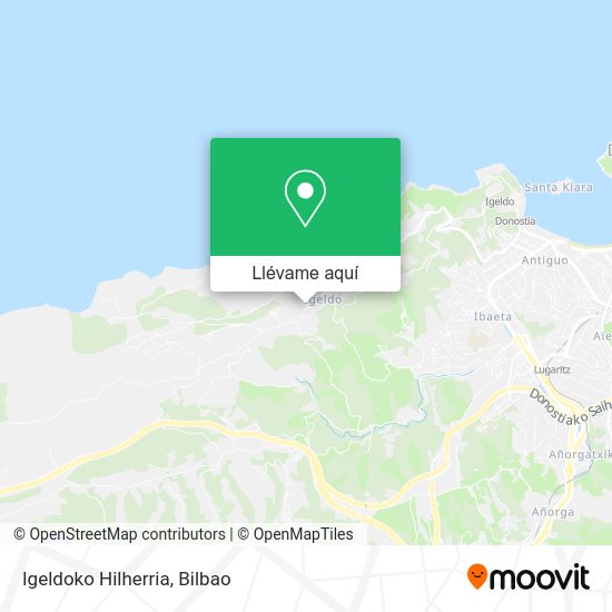 Mapa Igeldoko Hilherria