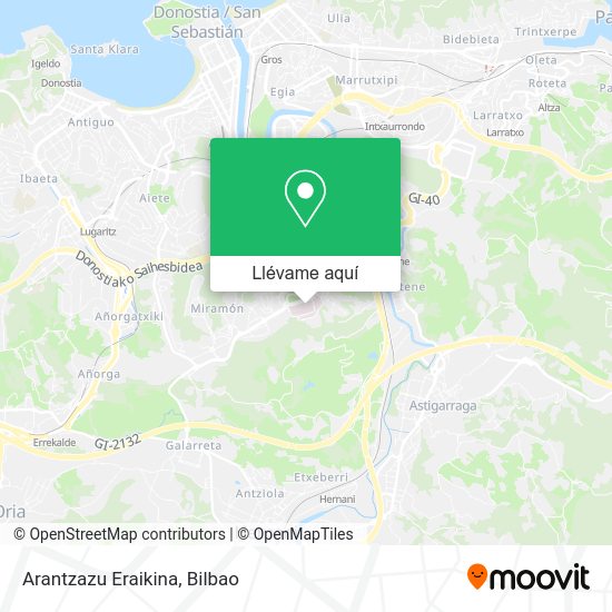 Mapa Arantzazu Eraikina