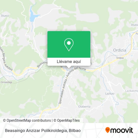 Mapa Beasaingo Anzizar Polikiroldegia