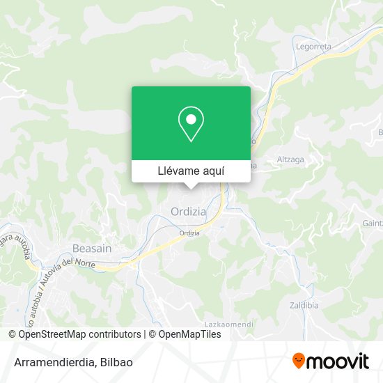 Mapa Arramendierdia