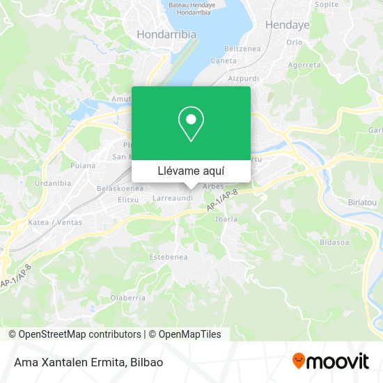 Mapa Ama Xantalen Ermita