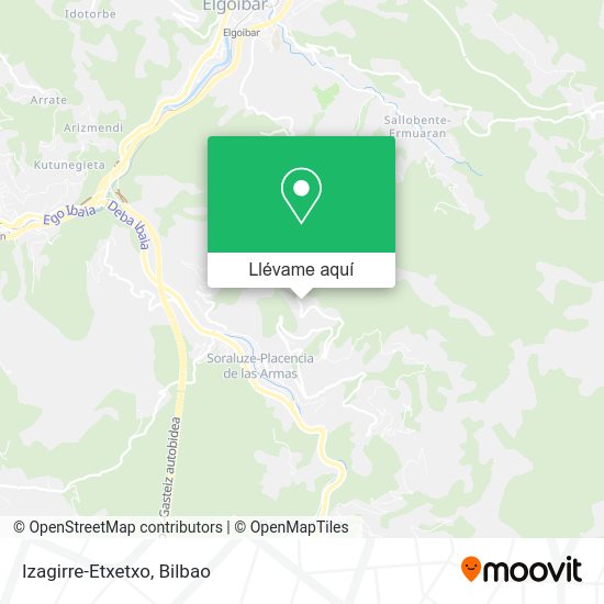 Mapa Izagirre-Etxetxo