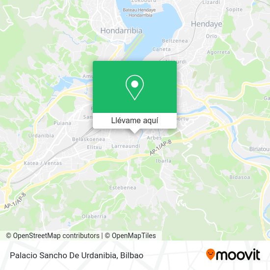 Mapa Palacio Sancho De Urdanibia