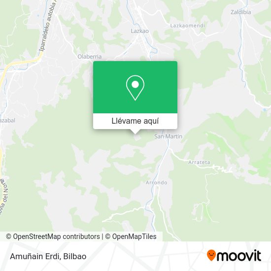 Mapa Amuñain Erdi