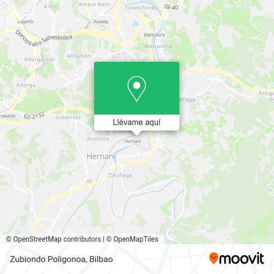 Mapa Zubiondo Poligonoa