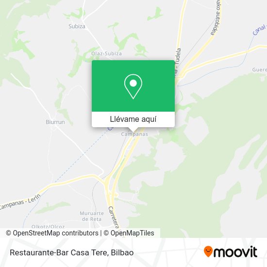 Mapa Restaurante-Bar Casa Tere