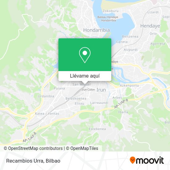 Mapa Recambios Urra