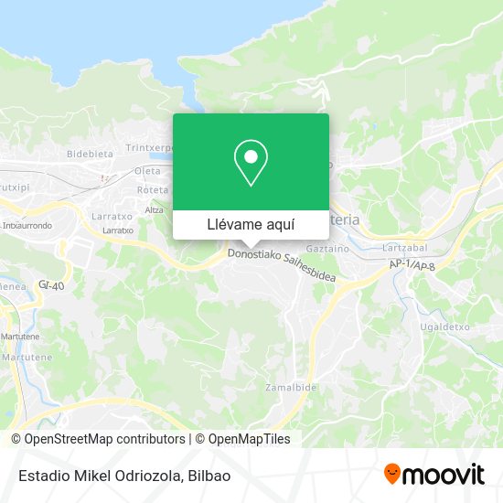 Mapa Estadio Mikel Odriozola