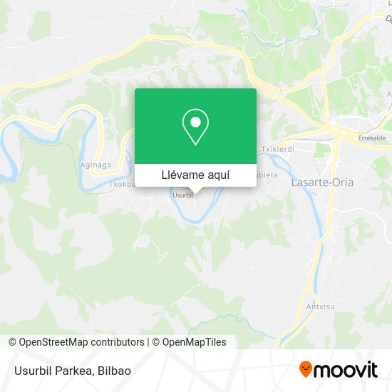 Mapa Usurbil Parkea