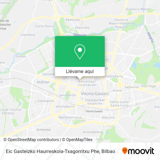 Mapa Eic Gasteizko Haurreskola-Txagorritxu Phe