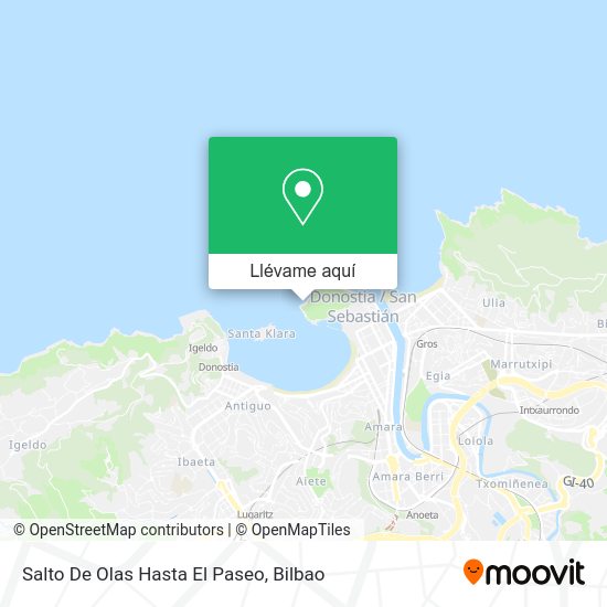 Mapa Salto De Olas Hasta El Paseo