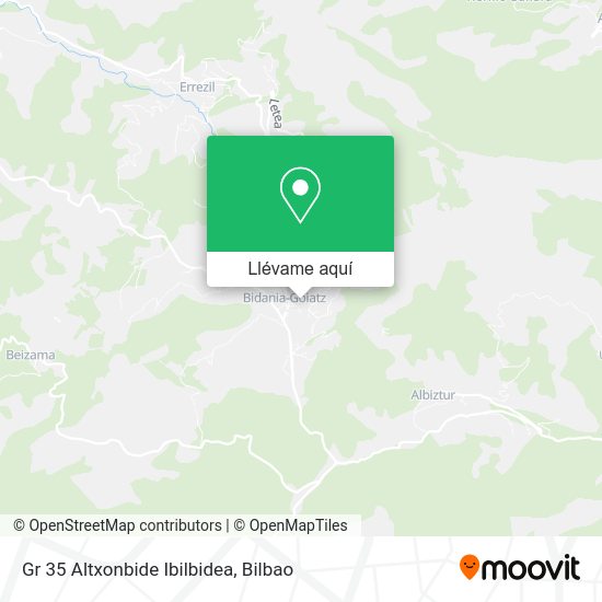 Mapa Gr 35 Altxonbide Ibilbidea