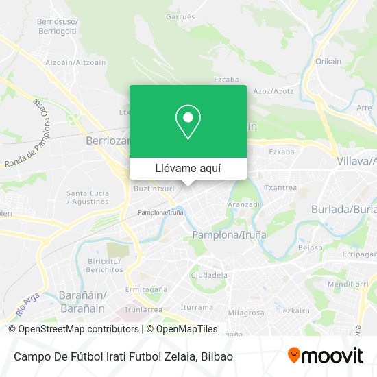 Mapa Campo De Fútbol Irati Futbol Zelaia
