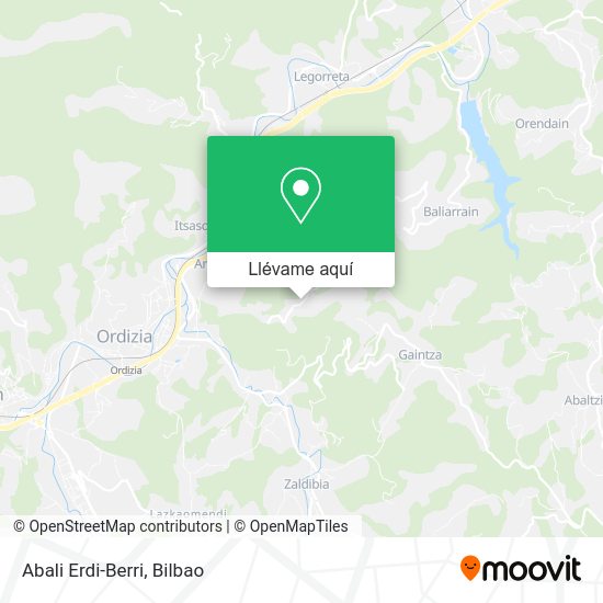 Mapa Abali Erdi-Berri