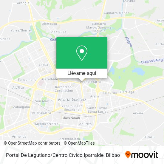 Mapa Portal De Legutiano / Centro Cívico Iparralde