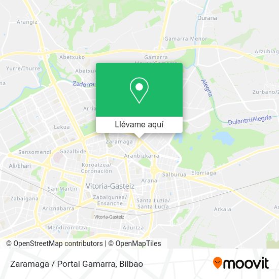 Mapa Zaramaga / Portal Gamarra