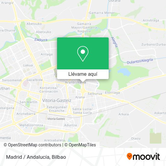 Mapa Madrid / Andalucía