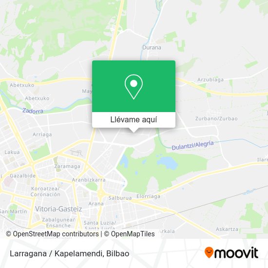 Mapa Larragana / Kapelamendi