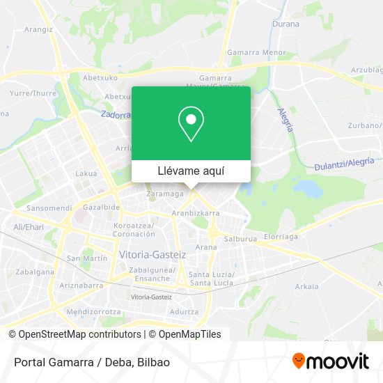 Mapa Portal Gamarra / Deba