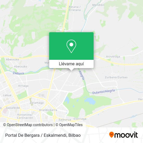 Mapa Portal De Bergara / Eskalmendi