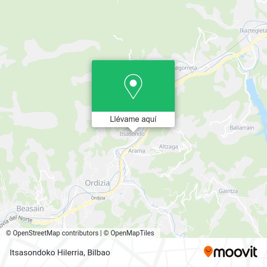 Mapa Itsasondoko Hilerria