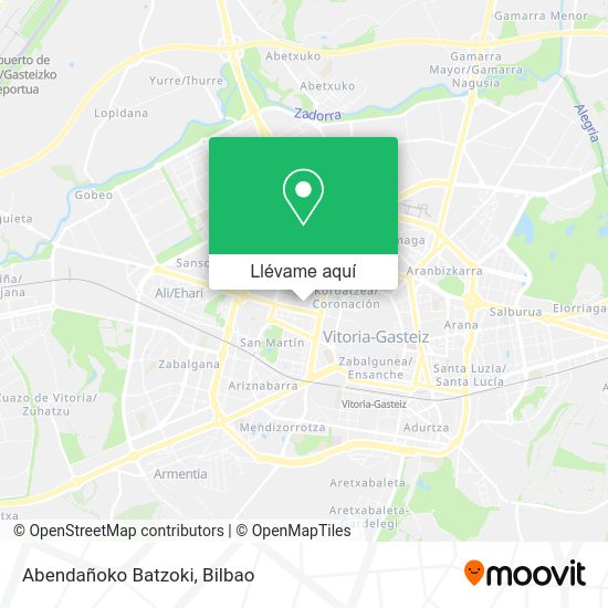 Mapa Abendañoko Batzoki
