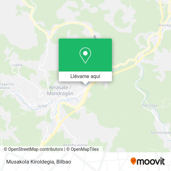 Mapa Musakola Kiroldegia