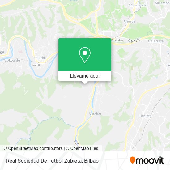 Mapa Real Sociedad De Futbol Zubieta