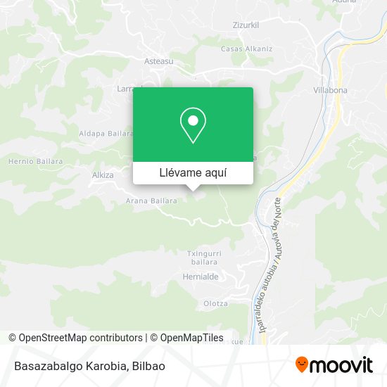 Mapa Basazabalgo Karobia