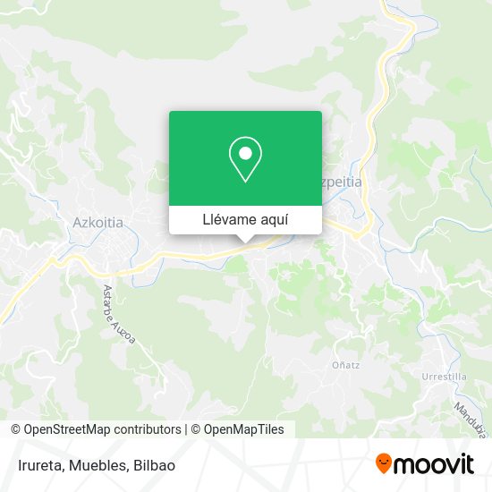 Mapa Irureta, Muebles