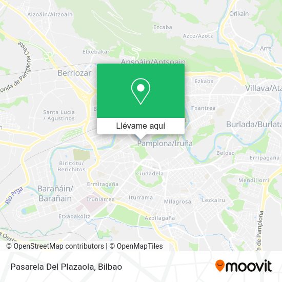 Mapa Pasarela Del Plazaola