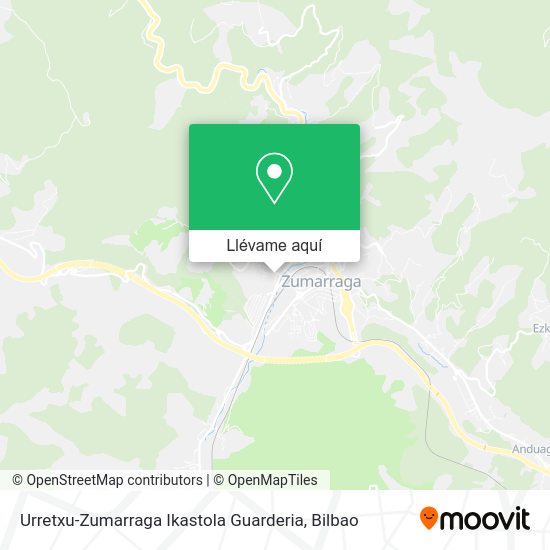 Mapa Urretxu-Zumarraga Ikastola Guarderia