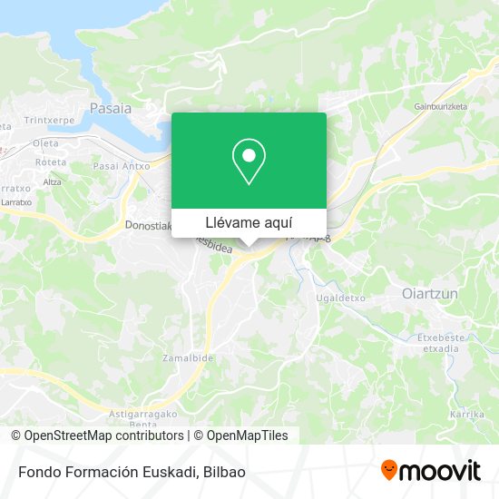 Mapa Fondo Formación Euskadi