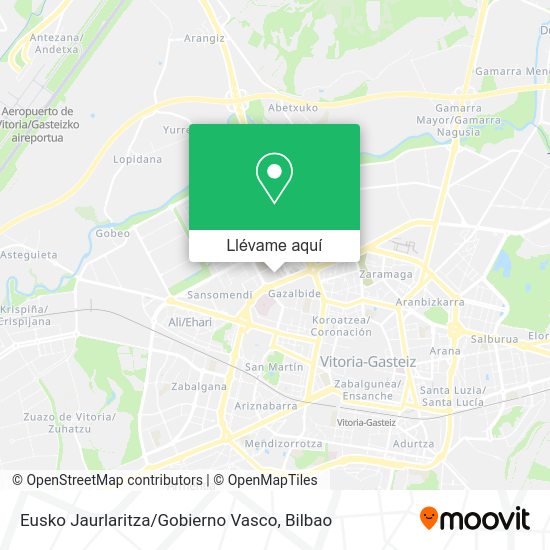 Mapa Eusko Jaurlaritza / Gobierno Vasco