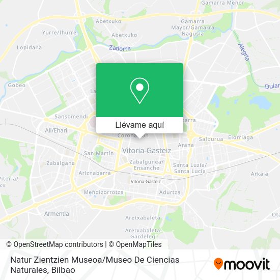 Mapa Natur Zientzien Museoa / Museo De Ciencias Naturales