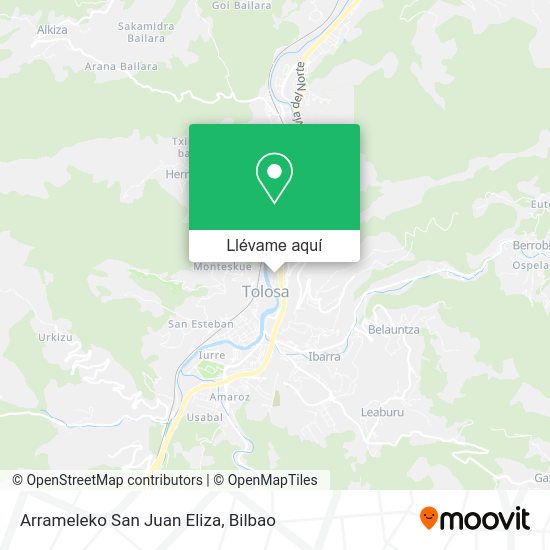 Mapa Arrameleko San Juan Eliza