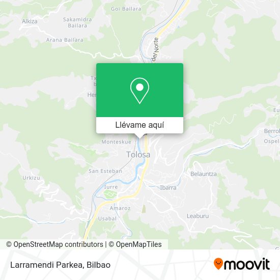 Mapa Larramendi Parkea