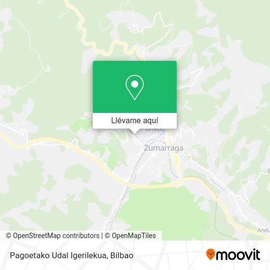 Mapa Pagoetako Udal Igerilekua