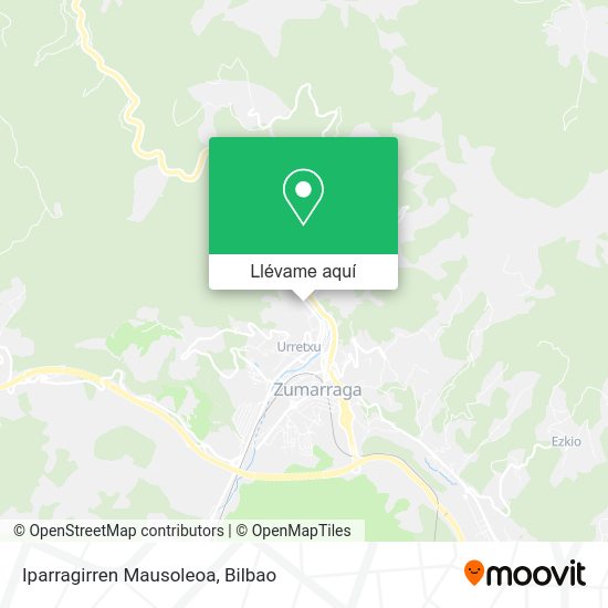 Mapa Iparragirren Mausoleoa