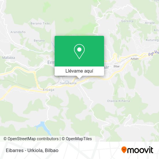 Mapa Eibarres - Urkiola