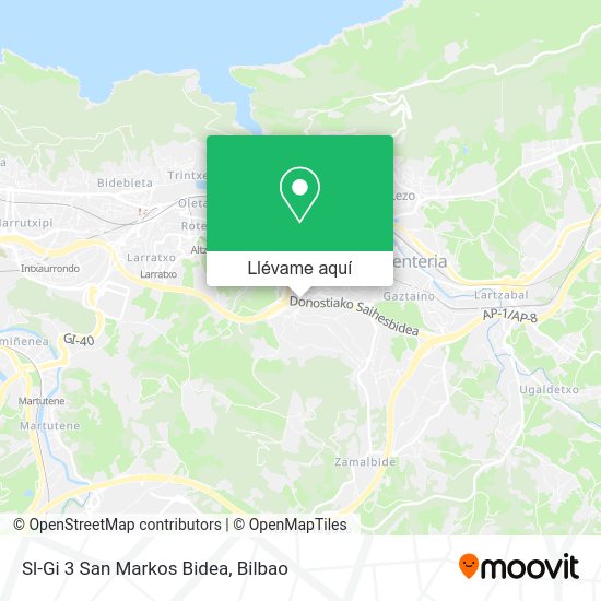 Mapa Sl-Gi 3 San Markos Bidea