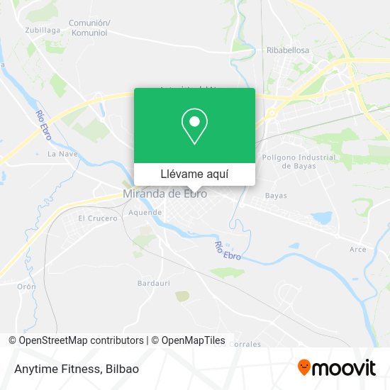 Mapa Anytime Fitness