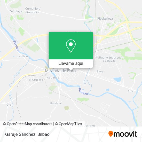 Mapa Garaje Sánchez