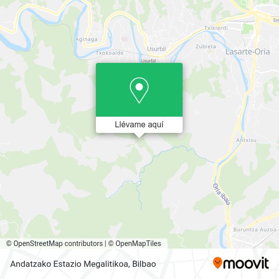 Mapa Andatzako Estazio Megalitikoa