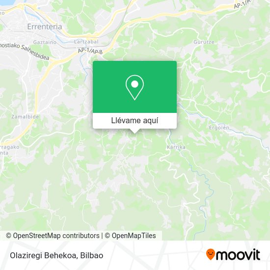 Mapa Olaziregi Behekoa